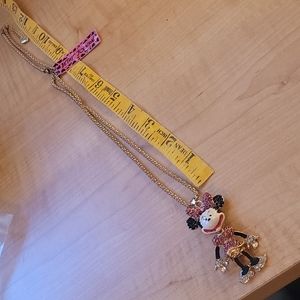 Betsy Johnson Mouse necklace